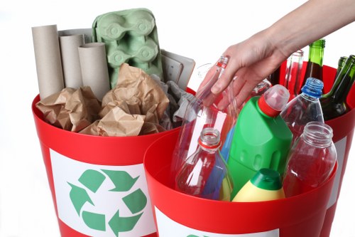 Recycling and waste segregation during a clearance job